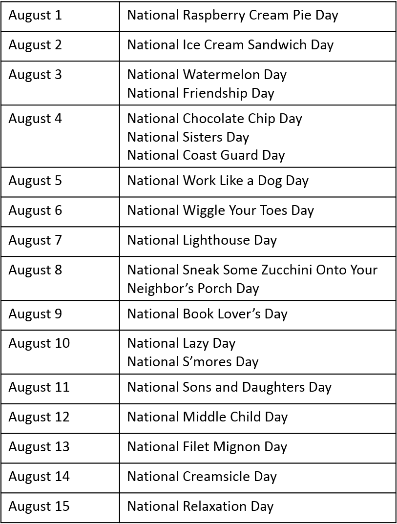 national day calendar